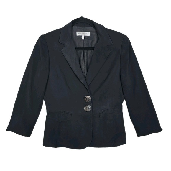 Morgane Le Fay Jackets & Blazers - Morgane Le Fay Blazer Womens M Silk Lycra Jacket Career Office Lightweight USA